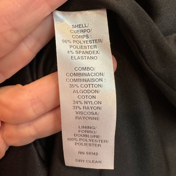 Maggy London Classic Elegant Timeless Black Lace Midi Dress Women’s Size 14 L XL - Picture 8 of 9